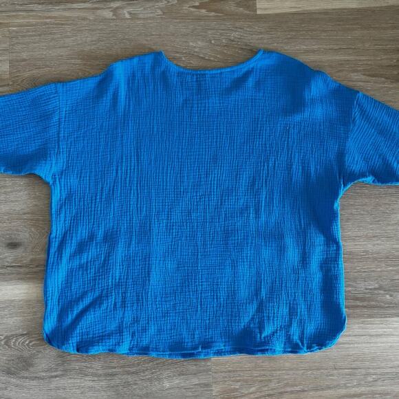 Jones & Co. - NWOT Cotton Gauze Summer Blouse size XL - Picture 10 of 10